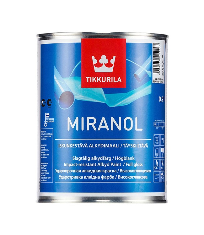 Эмаль MIRANOL С 0,9л в/гл тиксотропная (3) Тиккурила