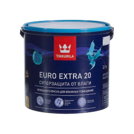 Краска EURO-20 С EXTRA 2,7л п/мат Тиккурила