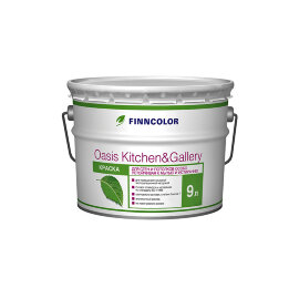 Краска OASIS KITCHEN&GALLERY C 9,0л д/стен/пот особо устойчив к мытью (1) Тиккурила