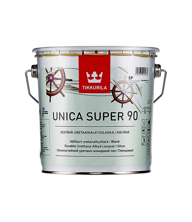 Лак UNICA SUPER 90 EP глянц 2,7л (3) Тиккурила