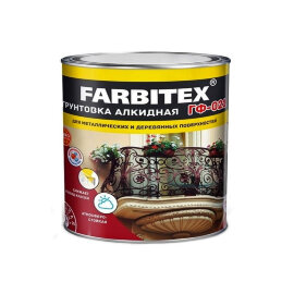 Грунт ГФ-021 красно-кор 6 кг Farbitex  Фарбен